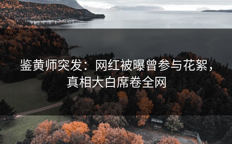鉴黄师突发：网红被曝曾参与花絮，真相大白席卷全网